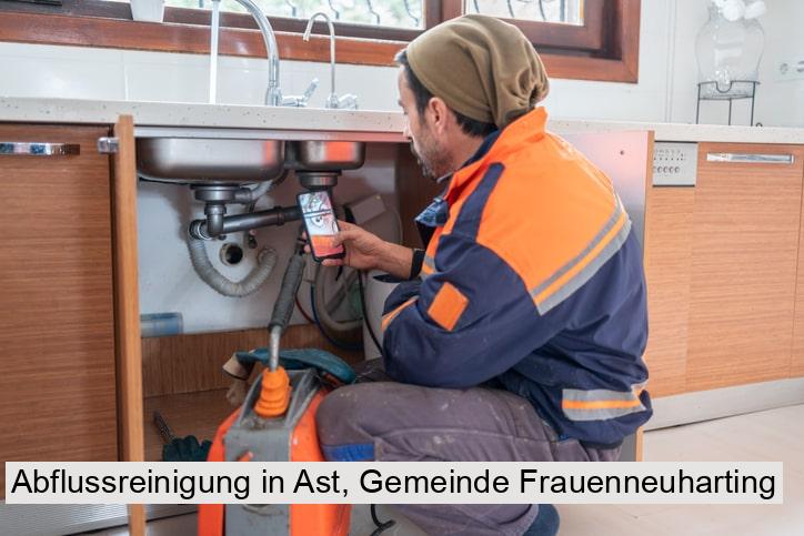 Abflussreinigung in Ast, Gemeinde Frauenneuharting