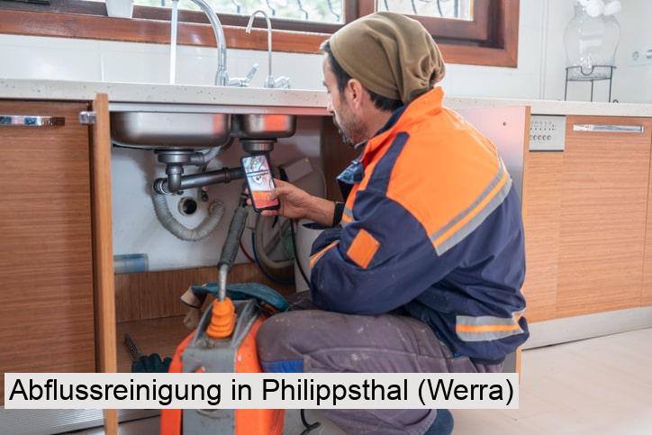 Abflussreinigung in Philippsthal (Werra)