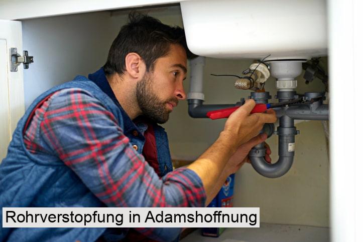 Rohrverstopfung in Adamshoffnung