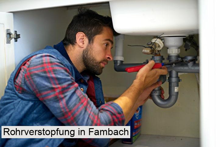 Rohrverstopfung in Fambach