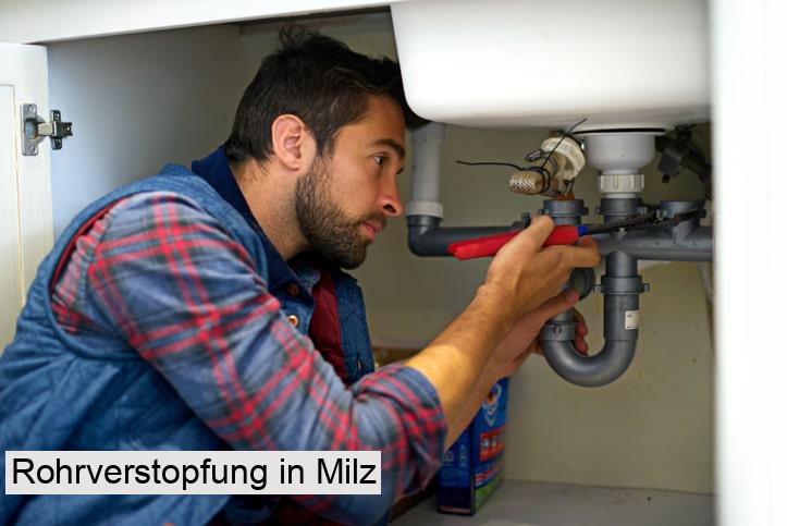 Rohrverstopfung in Milz